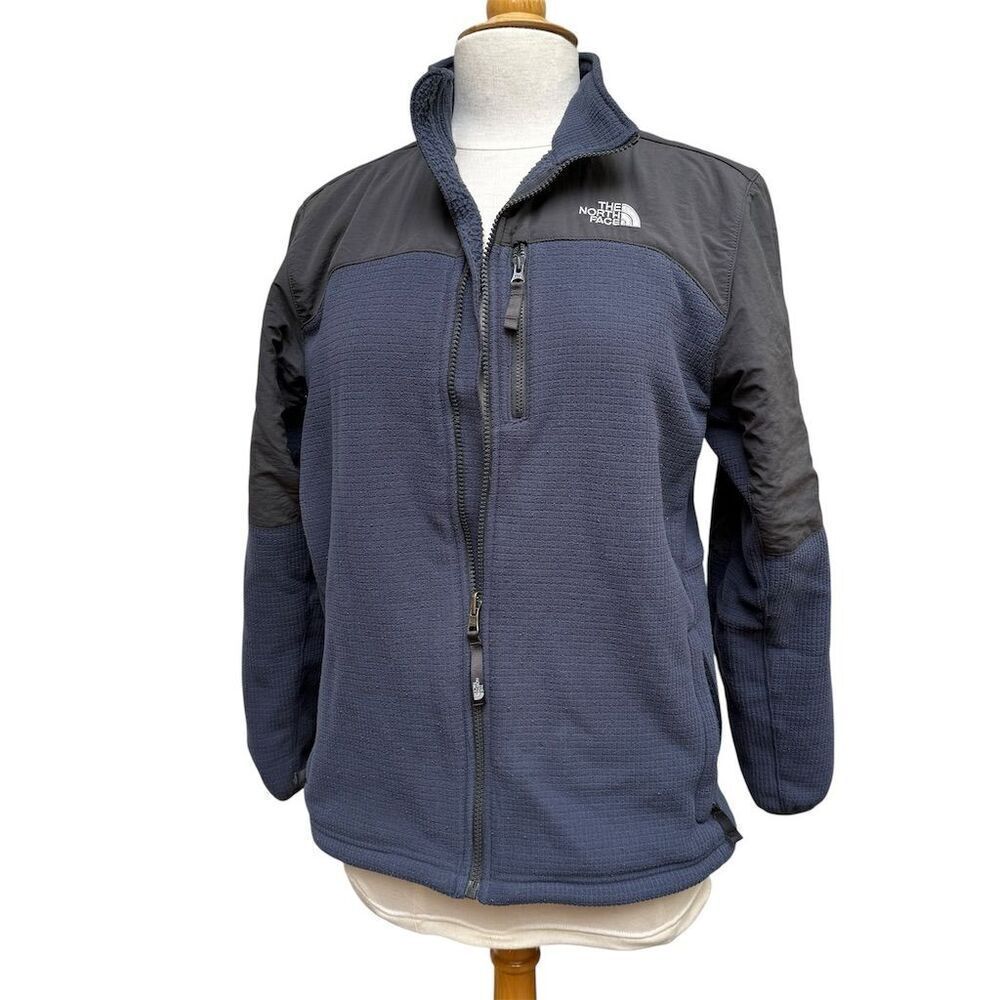 The North Face Boys' XL Blue Full Zip Fleece Jacket 18-20